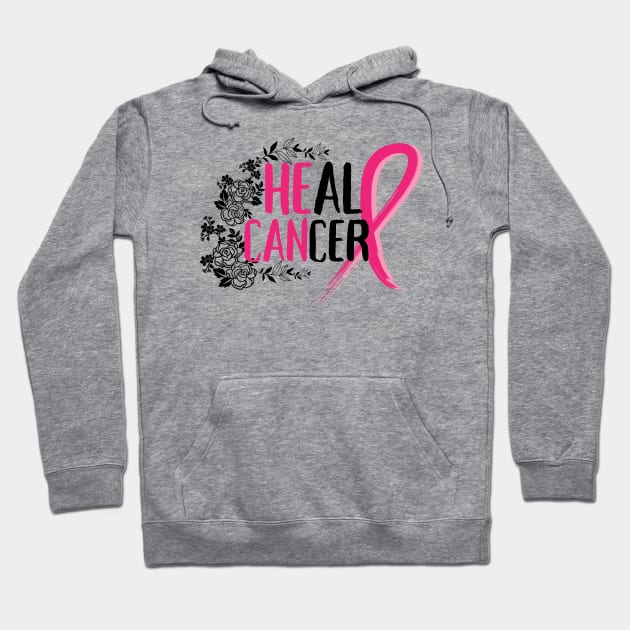 Heal Cancer, Breast cancer awareness Hoodie by JunThara